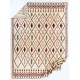 Modern Moroccan Tulu Rug in Beige, Red & Brown. 100% Wool. Made-to-order, Customizable
