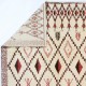 Modern Moroccan Tulu Rug in Beige, Red & Brown. 100% Wool. Made-to-order, Customizable