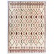 Modern Moroccan Tulu Rug in Beige, Red & Brown. 100% Wool. Made-to-order, Customizable