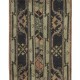 Vintage Handmade Turkish Wool Narrow Runner Rug for Hallway Decor