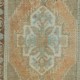 Hand Made Sun Faded Accent Rug, Turkish Door Mat, Vintage Bath Mat, Kitchen Throw Rug