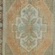 Hand Made Sun Faded Accent Rug, Turkish Door Mat, Vintage Bath Mat, Kitchen Throw Rug