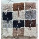 Natural Un-Dyed Wool "Tulu" Sample Rug & Natural Wool Sample Yarns