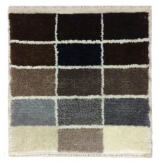 Natural Un-Dyed Wool "Tulu" Sample Rug & Natural Wool Sample Yarns
