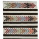 Flat-Weave Narrow and Long Runner Kilim for Hallway Decor, Hand-Woven Striped Turkish Corridor Rug