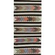 Flat-Weave Narrow and Long Runner Kilim for Hallway Decor, Hand-Woven Striped Turkish Corridor Rug