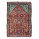 Handmade Small Rug, Turkish Prayer Rug, Vintage Accent Rug in Soft Red