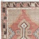 Mid-Century Turkish Small Rug, Hand Knotted Accent Rug, Tribal Door Mat
