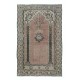  Handmade Turkish Prayer Rug, Ramadan Gift, Vintage Soft Red Prayer Mat