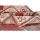 Handmade Turkish Rug in Red & Beige, Small Hallway Runner, 100% Wool