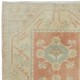 Faded Hand Knotted Turkish Milas Rug, Vintage Antique Washed Carpet