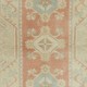 Faded Hand Knotted Turkish Milas Rug, Vintage Antique Washed Carpet