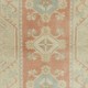 Faded Hand Knotted Turkish Milas Rug, Vintage Carpet