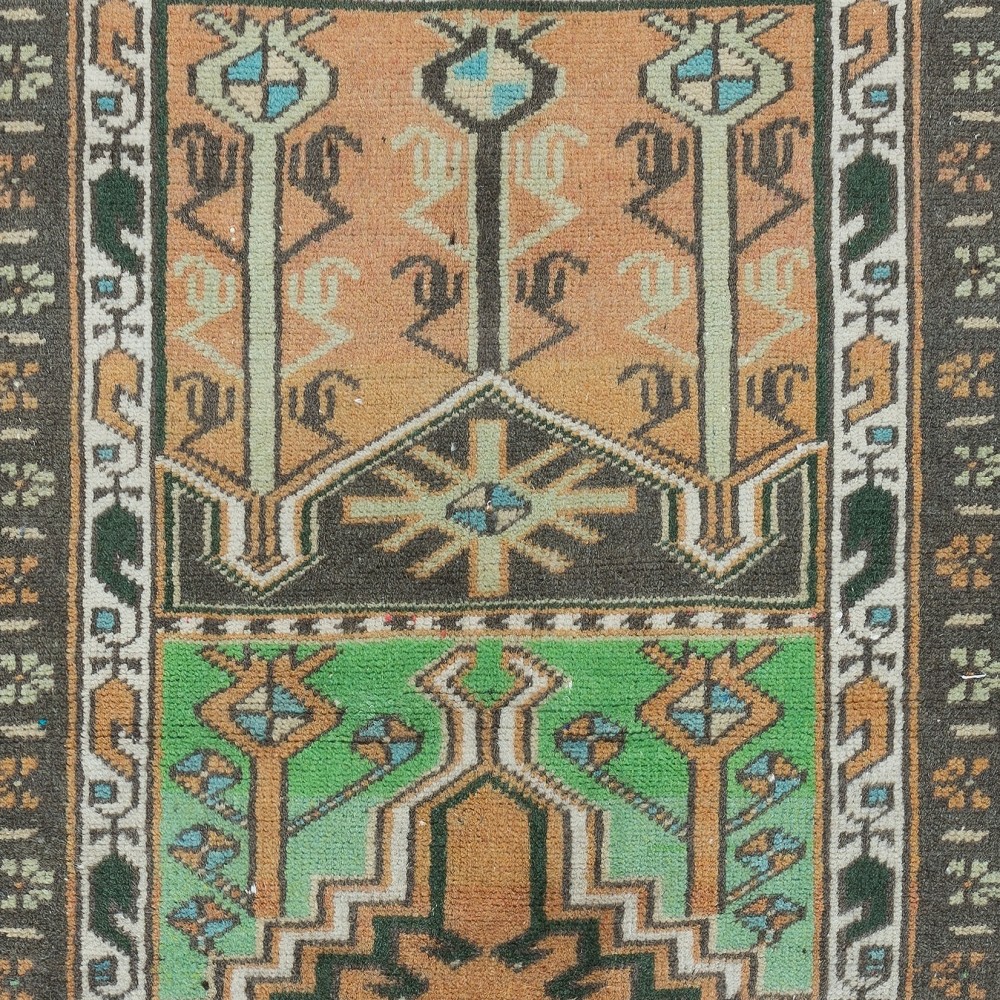 Vintage Turkish Ladik Prayer Rug, Handmade Door Mat, Wall Hanging