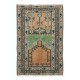 Vintage Turkish Ladik Prayer Rug, Handmade Door Mat, Wall Hanging