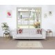 One-of-a-pair Vintage Handmade Turkish Milas Accent Rug in Soft Red and Beige Colors, 100% Wool