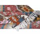 Colorful Vintage Sweden Scandinavian Small Kilim 'Flat Weave' with Geometric Patterns, All Wool