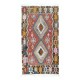 Colorful Vintage Sweden Scandinavian Small Kilim 'Flat Weave' with Geometric Patterns, All Wool