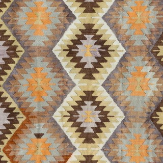 Hand-Woven Anatolian Kilim, All Wool, Vintage Multicolor Accent Rug