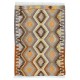 Hand-Woven Anatolian Kilim, All Wool, Vintage Multicolor Accent Rug
