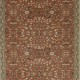 Mid-Century Handmade Turkish Small Rug with All-Over Floral Design