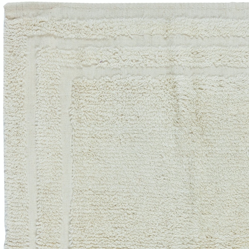 Minimalist Vintage Handmade Anatolian Small Tulu Rug Made of Natural Un-Dyed Beige Wool