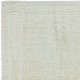 Minimalist Vintage Handmade Anatolian Small Tulu Rug Made of Natural Un-Dyed Beige Wool