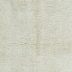 Vintage Anatolian "Tulu" Rug in Solid Beige, 100% Natural Wool, Minimalist Small Carpet