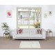 Vintage Anatolian Tulu Rug, 100% Natural Wool, Minimalist Plain Beige Small Carpet