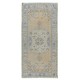 Hand Knotted Turkish Rug with Soft Colors, Mid-20th Century Carpet