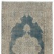 Faded Vintage Anatolian Oushak Hallway Runner Rug, One of a Kind Corridor Carpet