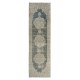 Faded Vintage Anatolian Oushak Hallway Runner Rug, One of a Kind Corridor Carpet