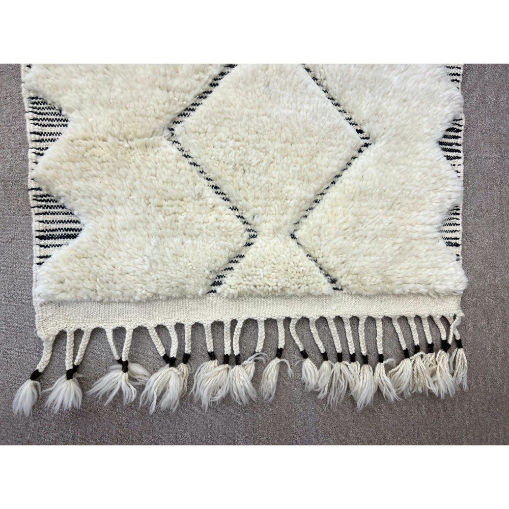 Modern Hand Knotted Tulu Runner Rug for Hallway, Stair and Kitchen. Custom Options Available