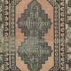 Vintage Handmade Turkish Oriental Rug for Country Homes, Rustic & Tribal Interiors. 100% Wool