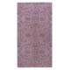 Vintage Handmade Bohemian Style Area Rug redyed in Purple Color for contemporary interiors