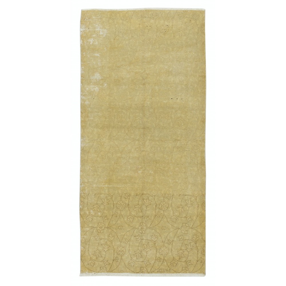 Vintage Handmade Turkish Wool Accent Rug for Rustic, Country and Farmhouse Decor