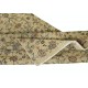 Handmade Floral Patterned Turkish Accent Rug in Yellow Color