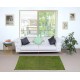 Contemporary Handmade Turkish Accent Rug in Green Color