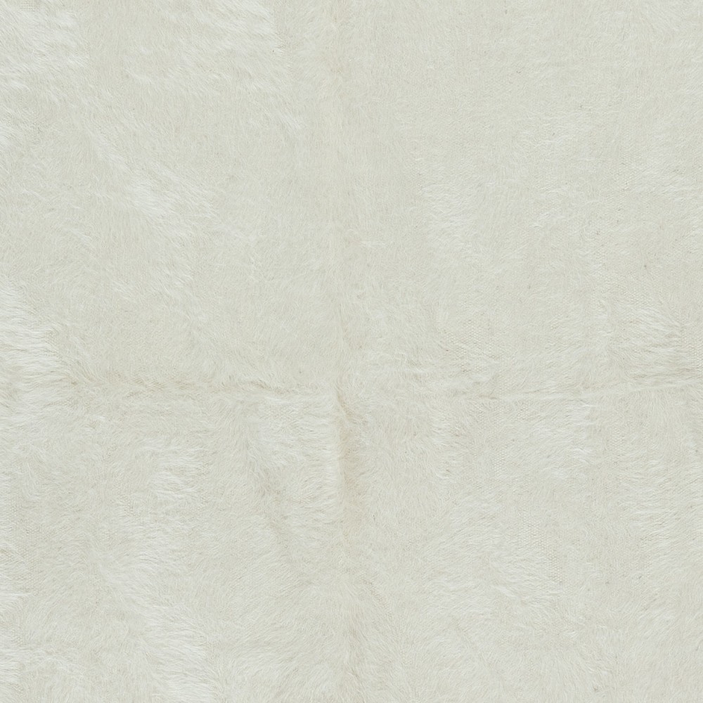 Flat-weave Wool Kilim Rug, Plain Cream Blanket, New Bedspread, Kurdish Tablecloth