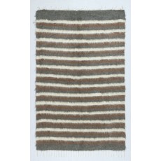 Flatweave Wool Kilim Rug. Kurdish Blanket. New Bed Cover. Striped Throw. Wall Hanging