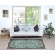 Modern Handmade Turkish Accent Rug for Entryway. Light Blue Color Kitchen Decor Rug