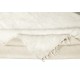 Flat-weave Kilim Rug made of goat's wool, Plain Cream Bed Cover, New Blanket, Wall Hanging