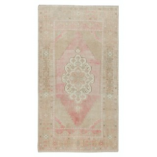 Vintage Turkish Oriental Rug. One of a kind Handmade Tribal Rug. 100% Wool