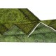 Green Accent Rug for Contemporary Interiors. Hand-Knotted in Turkey