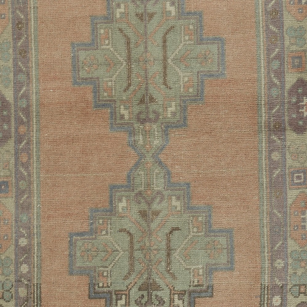 Vintage Handmade Turkish Oriental Rug for Country Homes, Rustic & Tribal Interiors. 100% Wool