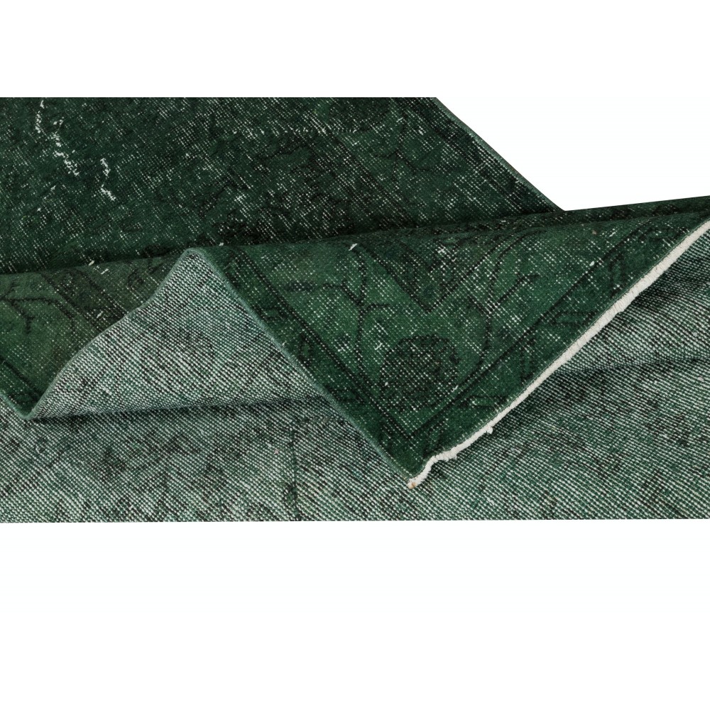 Dark Green Handmade Accent Rug from Turkey. Great 4 Modern Interiors