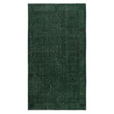 Dark Green Handmade Accent Rug from Turkey. Great 4 Modern Interiors
