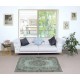 Modern Handmade Turkish Accent Rug for Entryway. Light Blue Color Kitchen Decor Rug