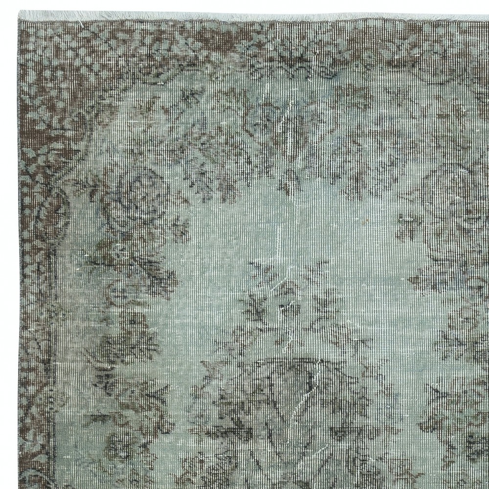 Modern Handmade Turkish Accent Rug for Entryway. Light Blue Color Kitchen Decor Rug