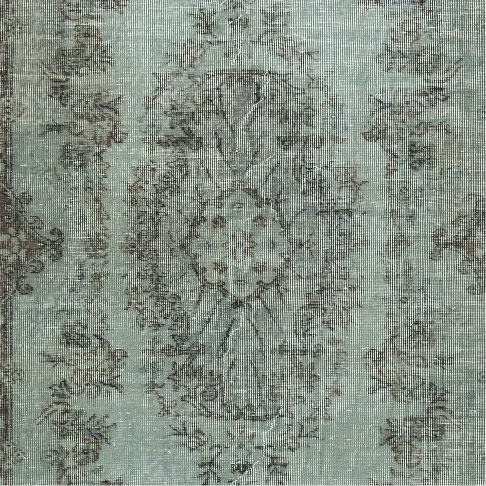 Modern Handmade Turkish Accent Rug for Entryway. Light Blue Color Kitchen Decor Rug